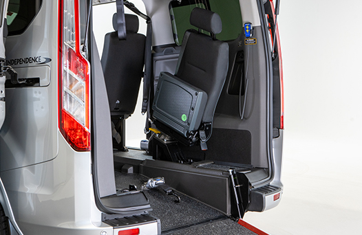 close up of the back of an accessible vehicle